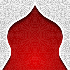 Wall Mural - Abstract background with traditional ornament