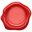 Red wax stamp seal