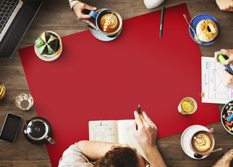 Wall Mural - web design team working planning website concept