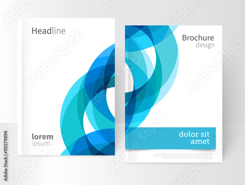 Fotografie, Obraz Vector Abstract Business Brochure, Annual Report, Flyer, Leaflet Cover Template