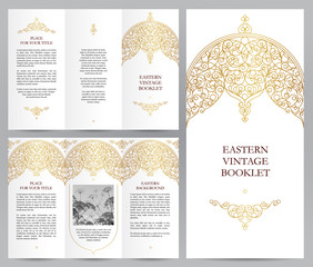 Ornate vintage booklet in Eastern style.