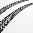 © Maxim P - Tire tracks vector