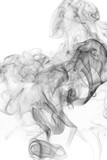 Fototapeta Młodzieżowe - Abstract gray smoke from the incense.