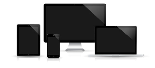 Poster - Modern digital tech device collection