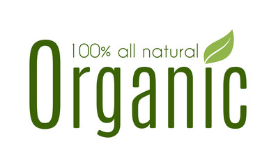 Wall Mural - Healthy organic natural fresh logo