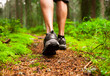 © kieferpix - Male hiking through the forest.