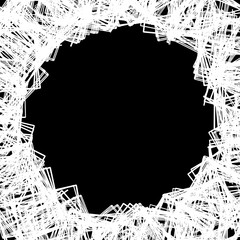 Fototapete - Random scattered shapes. Can be used as a frame or background fo