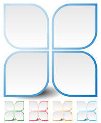 Poster - Generic icon, design element in four colors