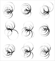 Leinwandbilder - Scattered, random circle elements