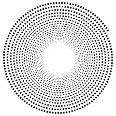 Aufkleber - Abstract spiral element.  Twirl, swirl, whorl shape.