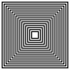 Poster - Converging, Radiating Squares