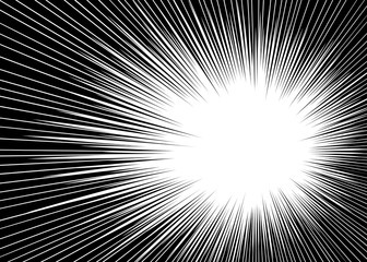 Wall Mural - sun ray or star burst comic radial lines background