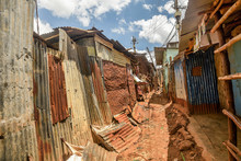 Kibera Slum In Nairobi, Kenya.