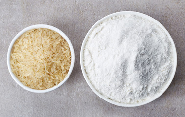 Rice flour and rice