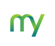 Colorful Letter M Y Logo