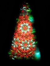 Color Kaleidoscope As Christmas Tree