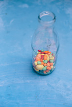 Jar Full Of Colorful Candies