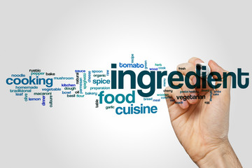 Wall Mural - Ingredient word cloud concept