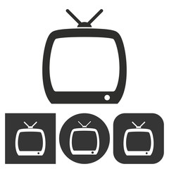 TV - vector icon.