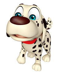 Dog funny cartoon character