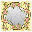 floral stained glass pattern