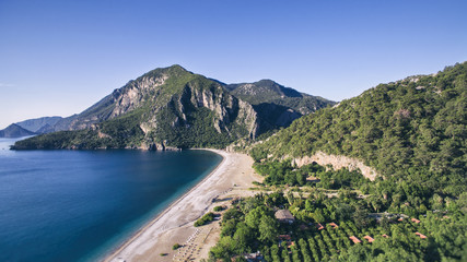 Wall Mural - Mediterranean Sea and Mountain