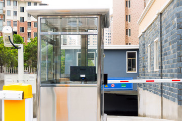 Wall Mural - Underground parking toll booths