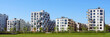 Leinwandbild Motiv Panorama einer neuen Wohnanlage in München