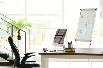 Wall Mural - Modern stylish office work place