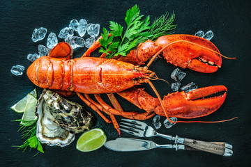 Wall Mural - Shellfish plate of crustacean seafood