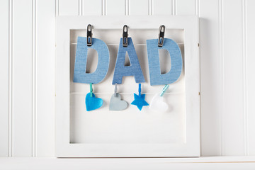 Wall Mural - Father's Day theme with DAD letters