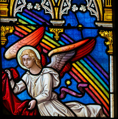 Wall Mural - Stained Glass of an angel