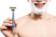 © Yakobchuk Olena - Cheerful young guy is ready to shave