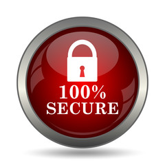 Poster - 100 percent secure icon