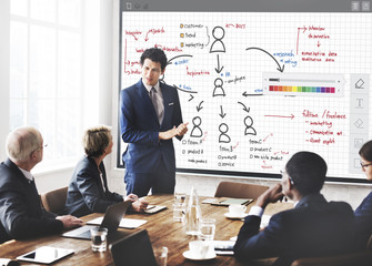 Wall Mural - Organization Chart Management Planning Concept