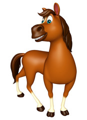 Wall Mural - funny Horse cartoon character