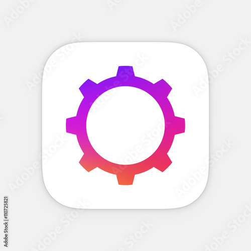 Gear Or Cog Icon Template Mobile Lication Vector Gear Or Cog Icon Template Mobile Lication Vector Colorful Photo