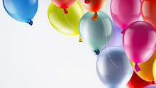 Festive Background With Balloons