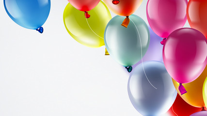 festive background with balloons