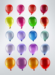 Wall Mural - multicolored balloons