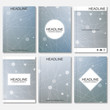 © pro500 - Modern design for brochure, booklet, flyer, cover, annual report. Abstract structure molecule and communication. Business vector templates. Science concept dna or neurons background