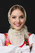 © stas_80 - beautiful  smiling caucasian girl in russian folk costume