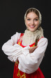 © stas_80 - beautiful  smiling caucasian girl in russian folk costume
