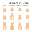© ssstocker - Women shapewear or female corrective underwear vector illustration
