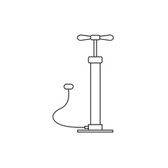 Poster - Air pump line icon