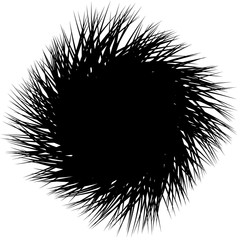 Leinwandbilder - Edgy, sharp shape. Abstract monochrome background with random, p