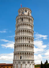 Wall Mural - Leaning tower in in Pisa, Italy.