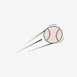 Vector icon of baseball ball