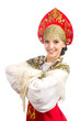 © stas_80 - beautiful  smiling caucasian girl in russian folk costume
