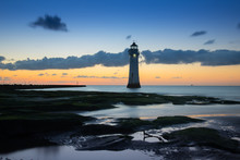 New Brighton Lighthouse At Sunset